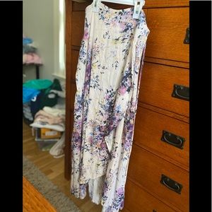 Vici Floral Long Wrap Skirt M